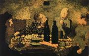 Edouard Vuillard A meal oil painting on canvas
